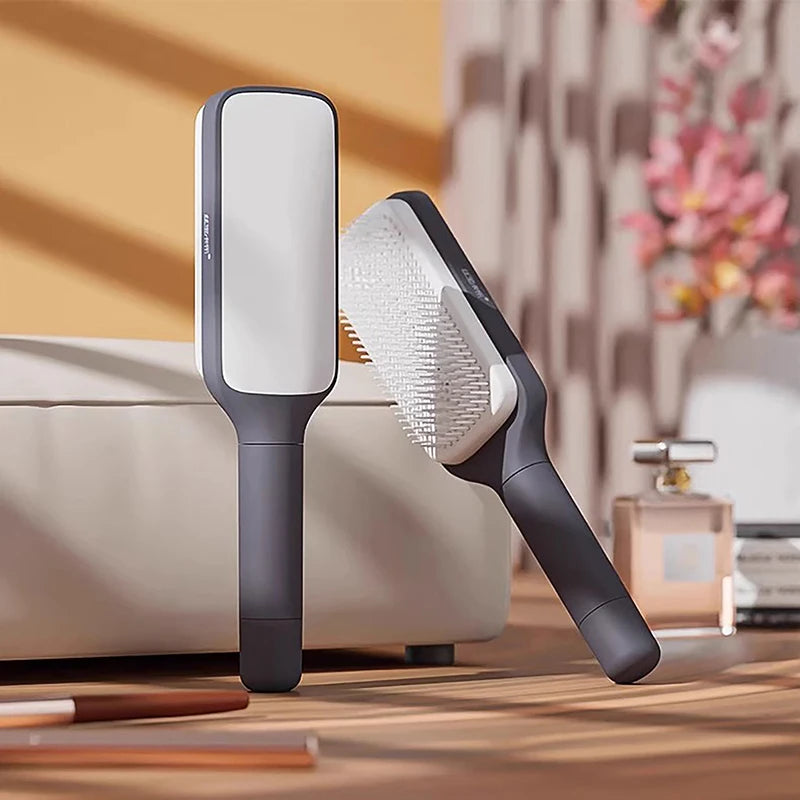 Brizzle Pro™ – 4-in-1 Self-Cleaning Hairbrush with Scalp Massage