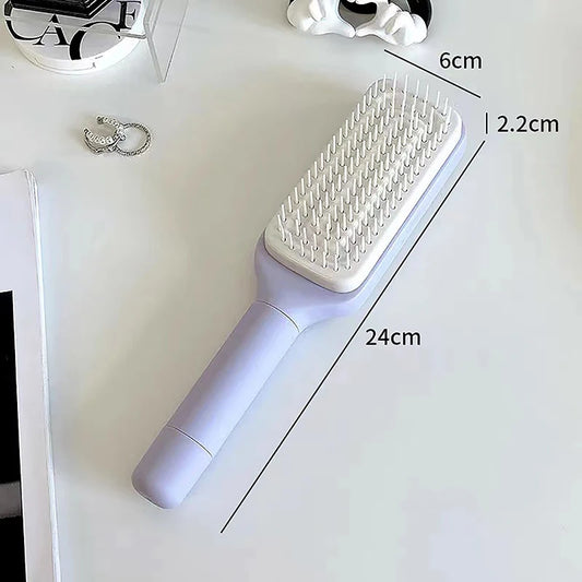 Brizzle Pro™ – 4-in-1 Self-Cleaning Hairbrush with Scalp Massage